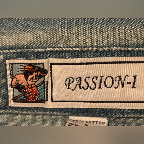 FINAL PRICE DROP Embroidered Cactus Denim Jacket by Passion-1 - Picture 7 of 7